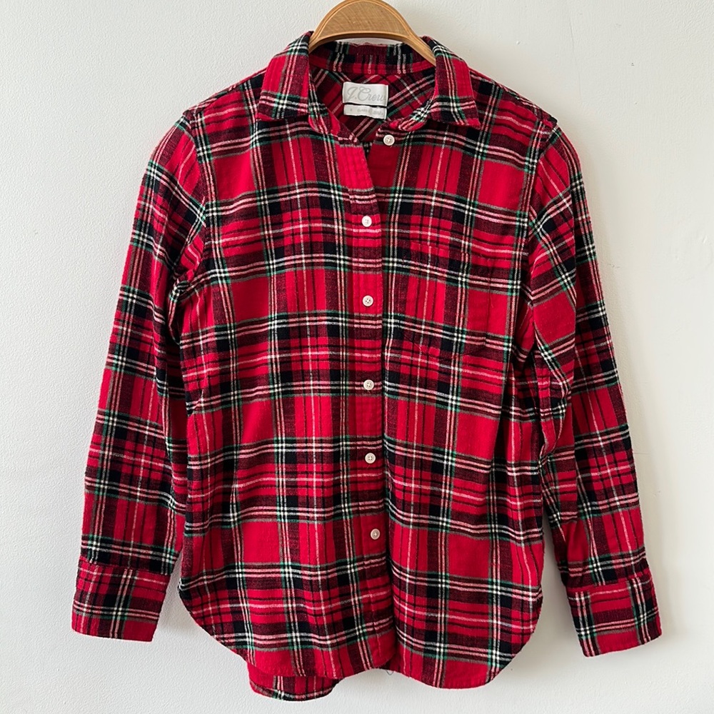 J crew flannel shirt.